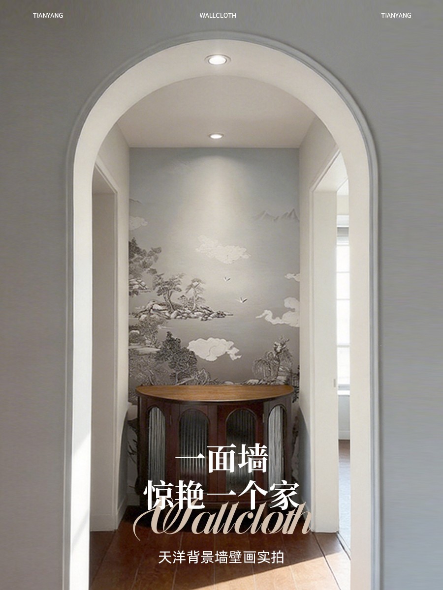 一面墙，惊艳一个家 — 天洋背景墙壁画实拍