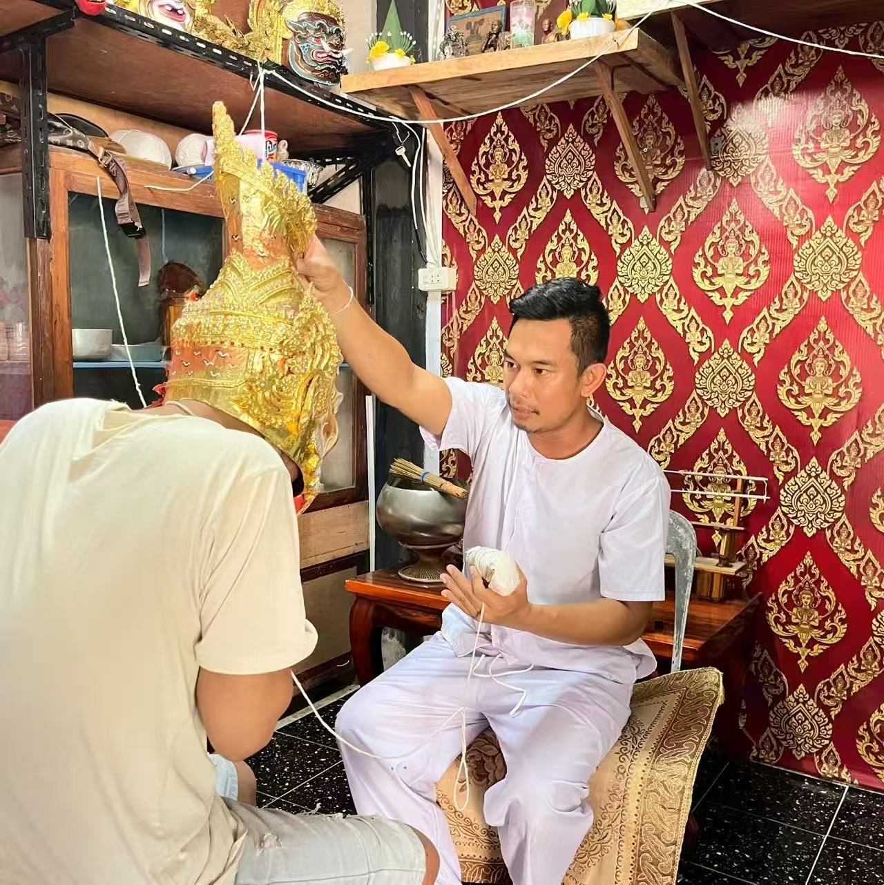 法刺圣针泰国阿赞诺诺 师傅 泰国刺符阿赞诺 圣针阿赞诺泰北首席刺符师傅介绍