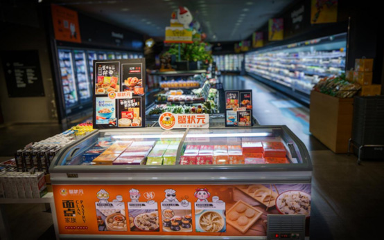 蟹状元零售产品专柜入驻华东某精品超市